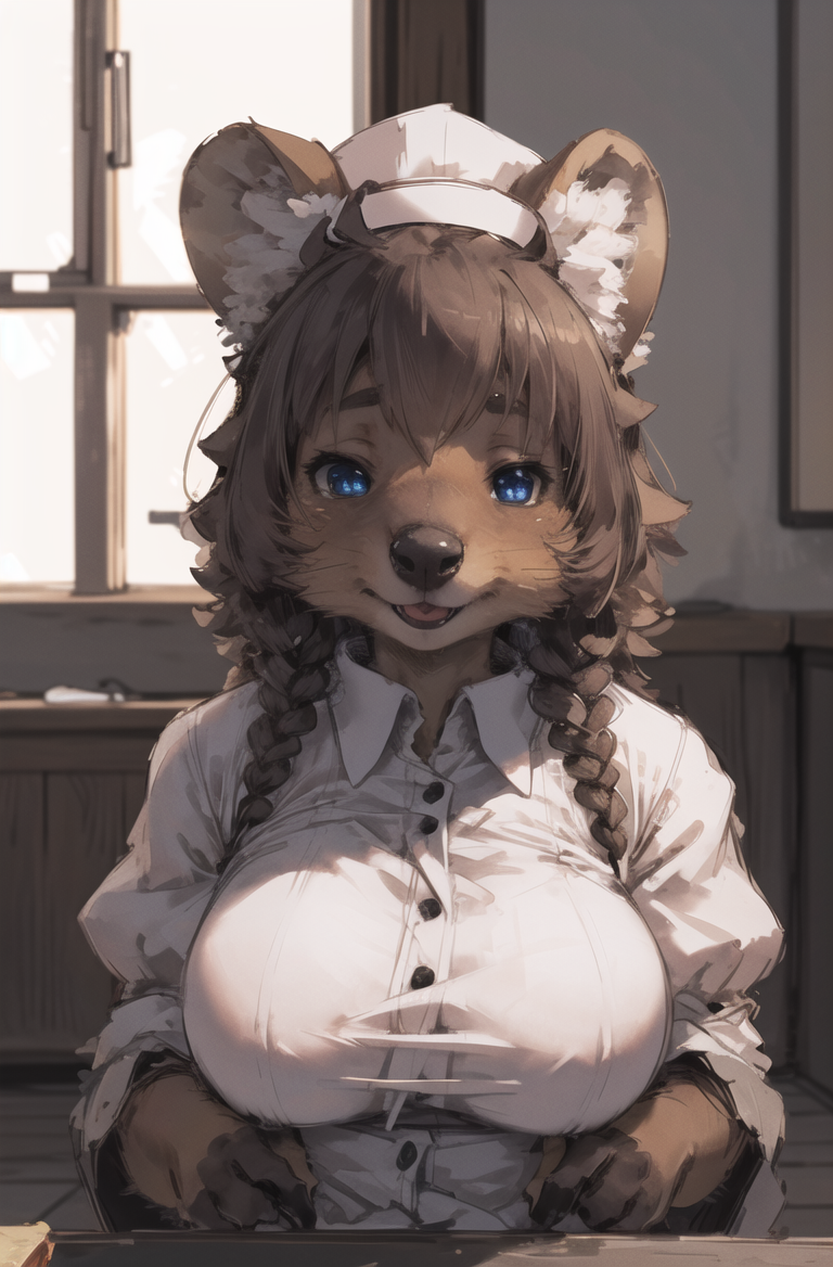00180-2848446792-masterpiece, best quality,highres,perfect lighting,4k,hdr,indoors_(quokka_1.1),aidaishu,hat,white maid uniform,furry girl_.png